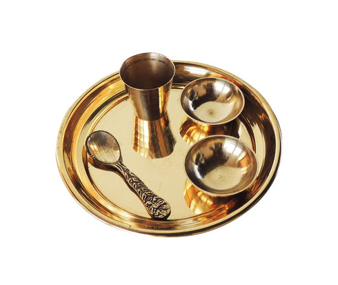 Brass Laddu Gopal Thali Set 0.06Kg